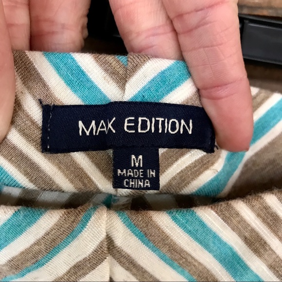 Max Edition Elastic Waist Knit Maxi Skirt Sz Med - Picture 6 of 8